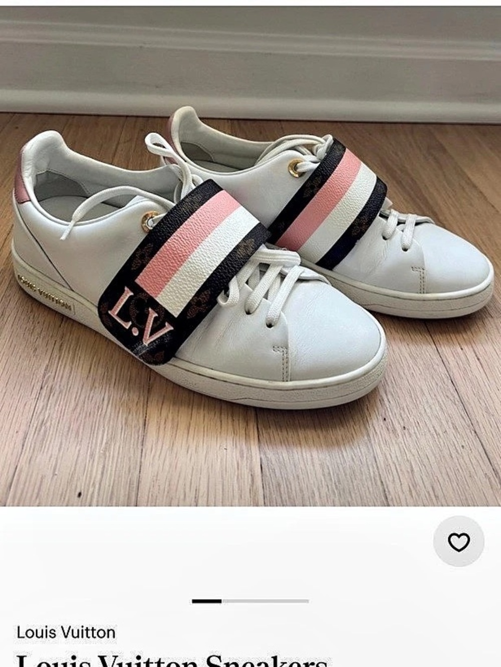 Louis Vuitton Time Out Sneaker White Pink US 6